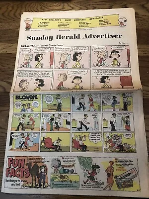 Boston Herald-Advertiser Sunday Comics February 17 1974 Donald Duck Archie • $7.99
