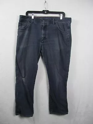 Alberto Jeans Men's 36x34 Blue T400 Modern Fit Stretch Distressed (Actual 36x31) • $24.95