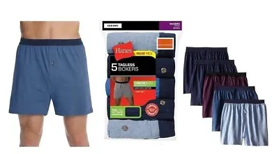 Hanes Men's 5-Pack Classics Comfort Soft/Flex Waistband Knit Boxers T-Shirt Soft • $26.90