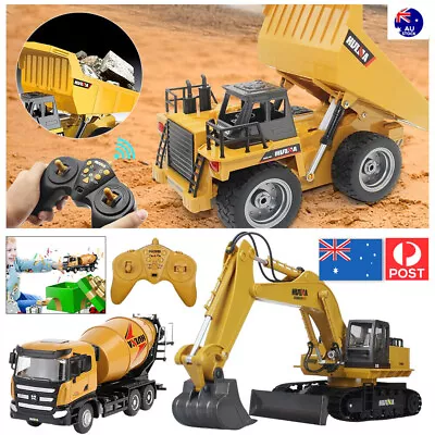 RC Construction Car Vehicle Toys Remote Control Dump Excavator Truck Kids Gift • $43.99