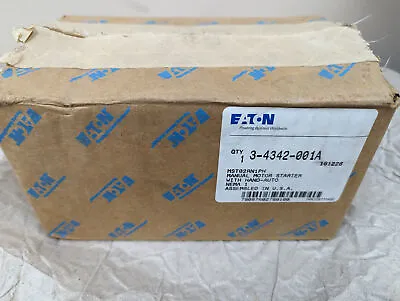 Eaton Mst02rn1ph 3-4342-001a Manual Motor Starter Hand Auto- New In Box • $79.95