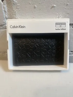 Calvin Klein Mens Black Leather Wallet • £24