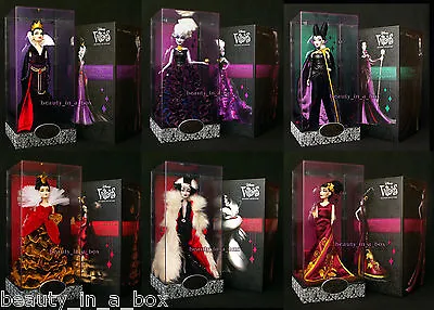 Maleficent Doll Evil Queen Ursula Queen Hearts Villains Disney Designer Lot 6 D • $1077.07