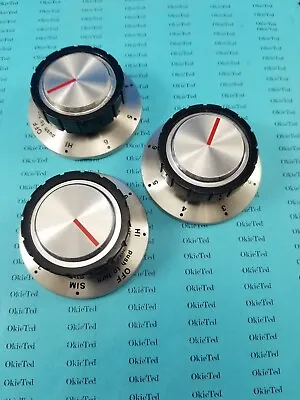 57277 Vintage Caloric Modern Maid Range Surface Control Knobs Set/3;  KN-8c • $19.99