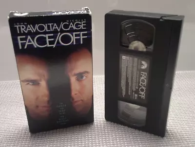 Face Off (VHS 1997) John Travolta Nicolas Cage Video Cassette Tape Movie Film • $9.99