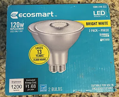 EcoSmart 120-Watt Equivalent Dimmable Flood LED PAR38 A20PR38120WES32 • $18.99