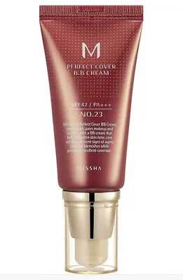 MISSHA M Perfect Cover BB Cream SPF 42 PA #23 Natural Beige 1.7 Fl. Oz NWB • $14.97