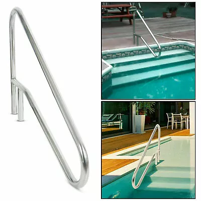 KUAFU Swimming Pool Hand Rail Ladder Handrail Stair Rail 304 Stainless Steel • $150