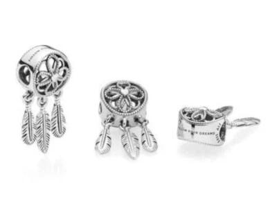 $39 • Buy New Genuine PANDORA 797200 Sterling Silver Spiritual Dreamcatcher Charm