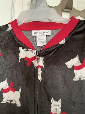 Onsies One Piece Pajama West Highland Terrier Westie Dogs Unisex Sz Small • $29.99