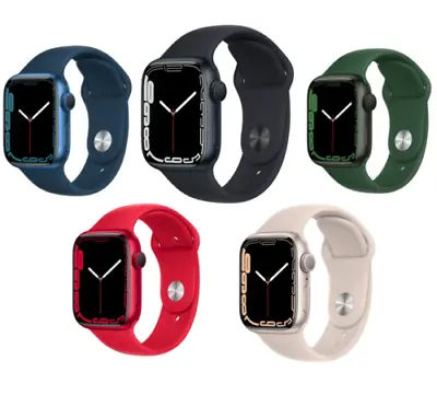 Apple Watch Series 7 41mm/45mm (GPS + Cellular) Unlocked Smart Watch Very Good • $179.99