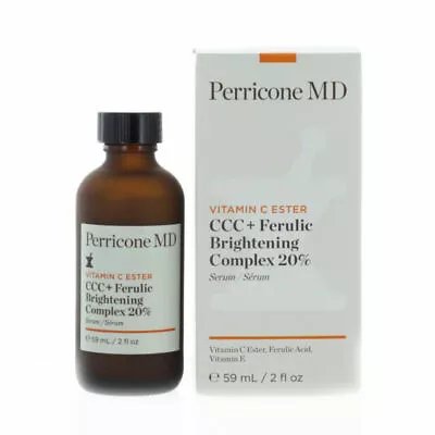 Perricone MD Vitamin C Ester CCC +Ferulic Brightening Complex 20% Serum 2oz $159 • $37.98