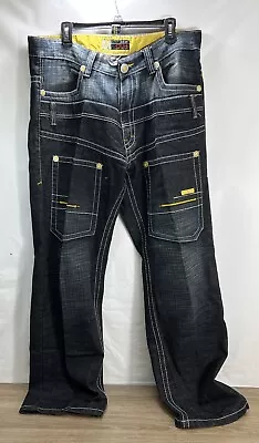 Vintage Y2K Jnco Style Baggy Multi Pocket Skater Jeans Men’s Size: 36 X 32 • $59.99