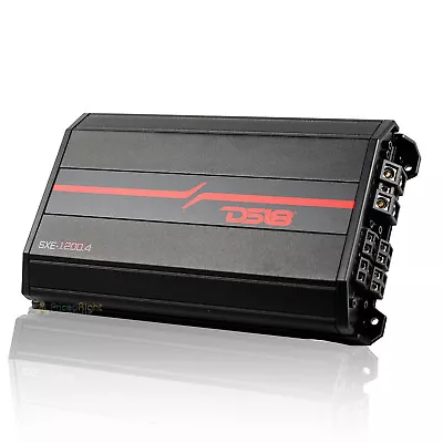 DS18 Full Range 4 Channel Amplifier 60x4 RMS 4 Channel Amp 1200W SXE-1200.4/BK • $129.95