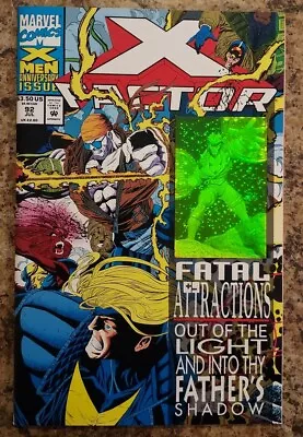 X-Factor #92 NM- 9.2 Or Better Hologram Cover First Appearance Of Exodus • $10