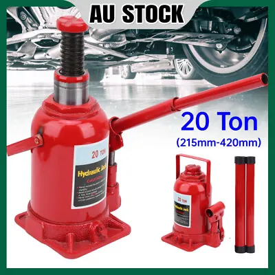 Air Hydraulic Bottle Jack 20 Ton Manual 44000lb Heavy Duty Auto Truck RV Repair • $62.98