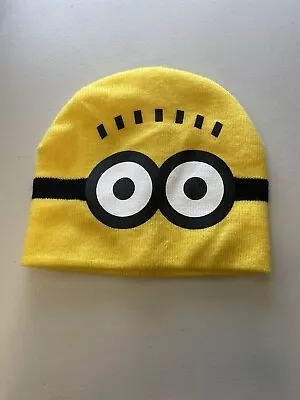 DESPICABLE ME Minion BEANIE Hat Yellow  Winter Knit Youth Hat Minions Hat NWOT • $9.99