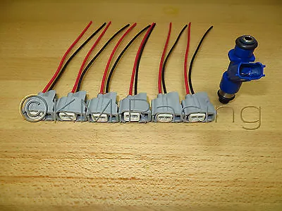 (6x) Acura RDX 410cc Fuel Injector Wiring Harness Pigtails Honda RSX TSX K20 K24 • $37.50