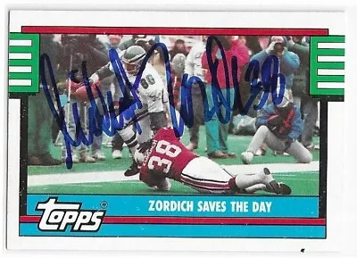 MICHAEL ZORDICH Autographed Signed 1990 Topps Card #507 Arizona Cardinals COA • $10