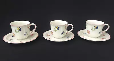 Villeroy & Boch Petite Fleur Demitasse Espresso Cup & Saucer Luxembourg ~3  Sets • $39.99