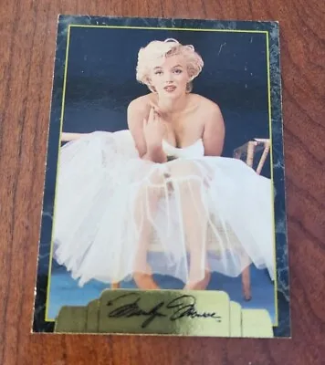 Marilyn Monroe Sports Time Prom Card Gold  Card Black Signature Good  • $5