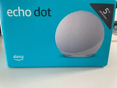 Amazon Echo Dot 5th Generation - Glacier White • $50