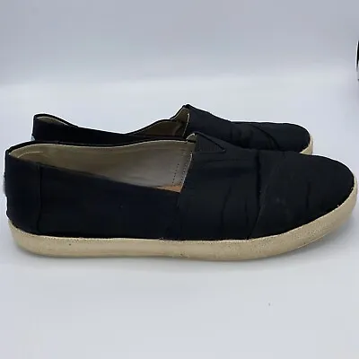 Womens TOMS AVALON Black Loafer Flats Size 9.5 - EUR 41 • $17.99