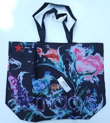 MACY'S Reusable Shopping Tote Bag Made From Recycled Plastic From The Ocean • $4.40