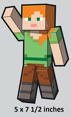 Alex Decal Minecraft Character Peel & Stick Art Video Game Wall Sticker Gamer US • $4