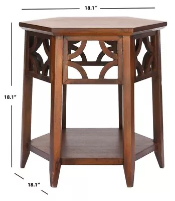 Safavieh Connor Hexagon End Table Reduced Price 2172723512 AMH4602A • $78