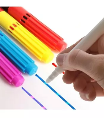 COLOUR CHANGING Magic PENS X10 Fibre Markers Kids Magic Colouring  Felt Tip • £3.95