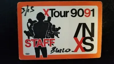 Inxs / Michael Hutchence - 1990 1991 Tour Vintage Original Cloth Backstage Pass • $15