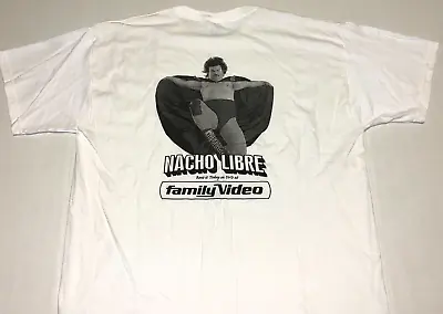 Rare! Vintage 2006 Nacho Libre Family Video Jack Black Wrestling T-Shirt New! XL • $89.99