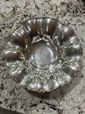 Mexican Sterling Silver Footed  Fluted Bowl Jose Marmolejos Eagle 32 • $495