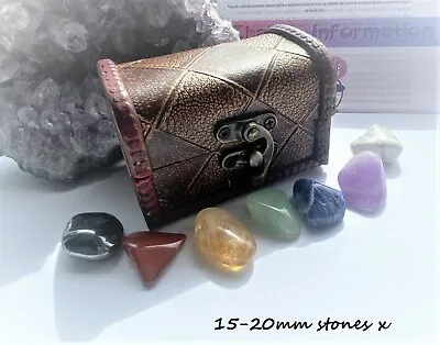 £9.99 • Buy   Healing Chakra Healing Crystals Gemstones Gift Set Boxed With Medium Stones