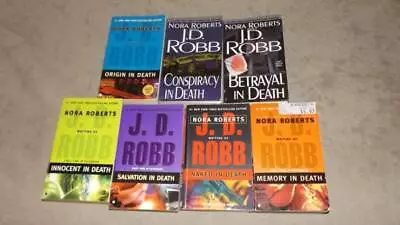 J.D. Robb Lot 7 Books In Death Eve Dallas Roberts Origin Conspiracy Betrayal • $12.99