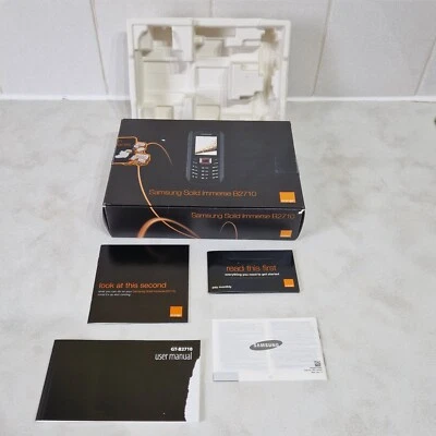 £9.99 • Buy Samsung Solid Immerse B2710 Mobile Box Instructions Booklets. No Phone Included