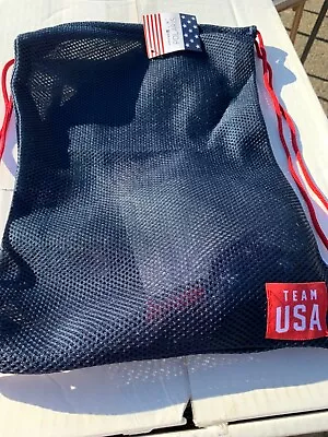 Dark Blue Team USA  Drawstring Backpack United Mesh • $8.99