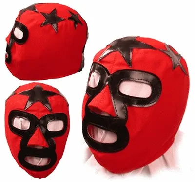 Kids Masked Superstar Pro Wrestling Red/Black Mask • $19.99
