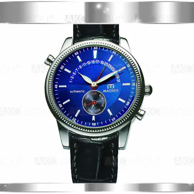 MAGNUS San Marino M102MSB41 Stainless Steel Automatic Chrome Mens Watch • $350