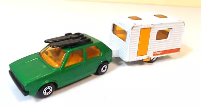 Matchbox VW Golf With Surfboards And Caravan • £9.25