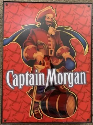 🦜 *NEW* Captain Morgan Rum Lighted Bar Sign Man Cave Wall Decor 18.5  • $75