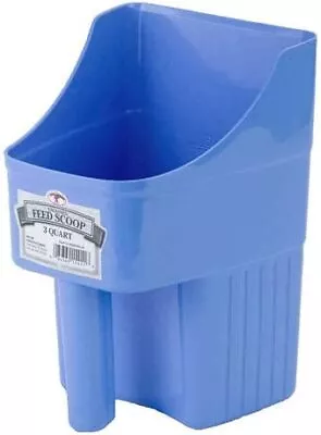 Little Giant Heavy Duty Plastic Berry Blue 3 Quart Stackable Feed Scoop • $11.82