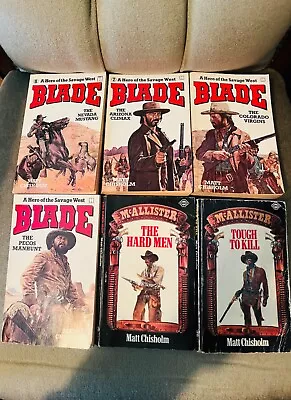 Bundle Of Matt Chisholm Westerns McAllister Blade Cowboy Books • £12.99