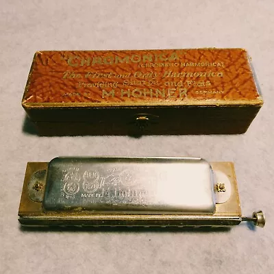 Vintage M. Hohner Chromonica (Chromatic Harmonica) Key Of C W/Original Box • $39.99