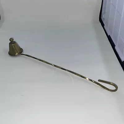 Vintage Candle Extinguisher Snuffer  Brass  11” Long • $14.99