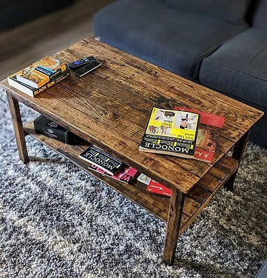 Handmade Reclaimed Pallet Wood UPCYCLED Coffee Table- Vintage Rustic Look • $325