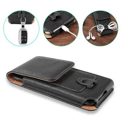 Universal Cell Phone Case Pouch Holster W/ Belt Loop Metal Clip For Large Phones • $9.99