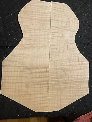 Guitar Top #LPC- Flitch Matched Curly Maple 0.26  Thick • $28