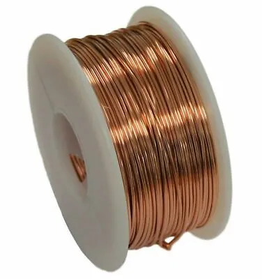 Copper Round Wire ( 5 Oz - Spool ) Choose Gauge & Temper / 10 Ga To 30 Ga • $14.99